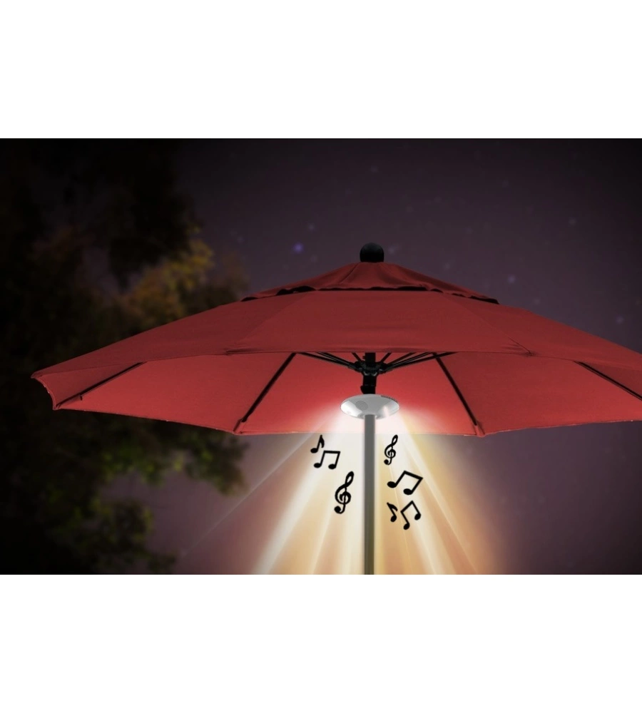 Lampada da ombrellone eurogarden con speaker e bluetooth